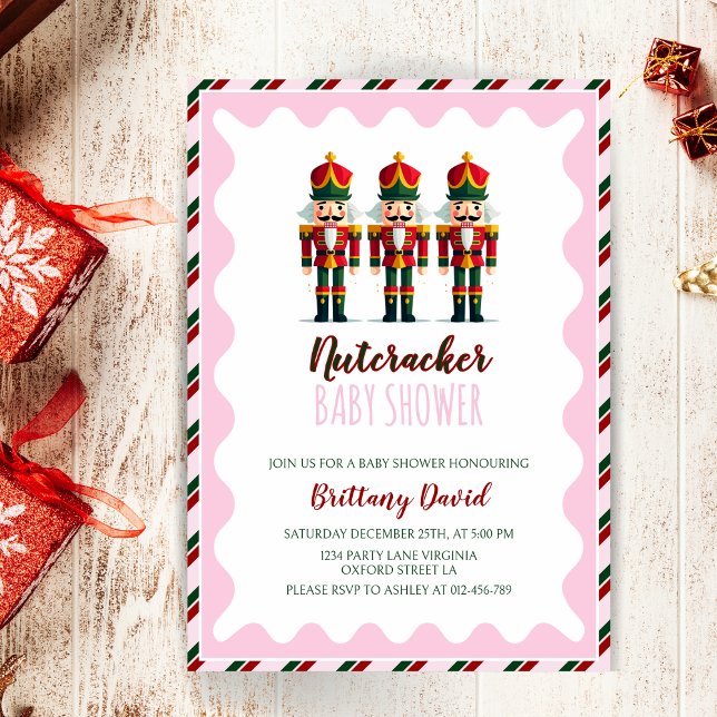 Inbjudan till Nutcracker Rosa Girl Baby Shower (Skapare uppladdad)
