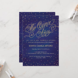 Inbjudan till nyanserad Stars Quinceañera