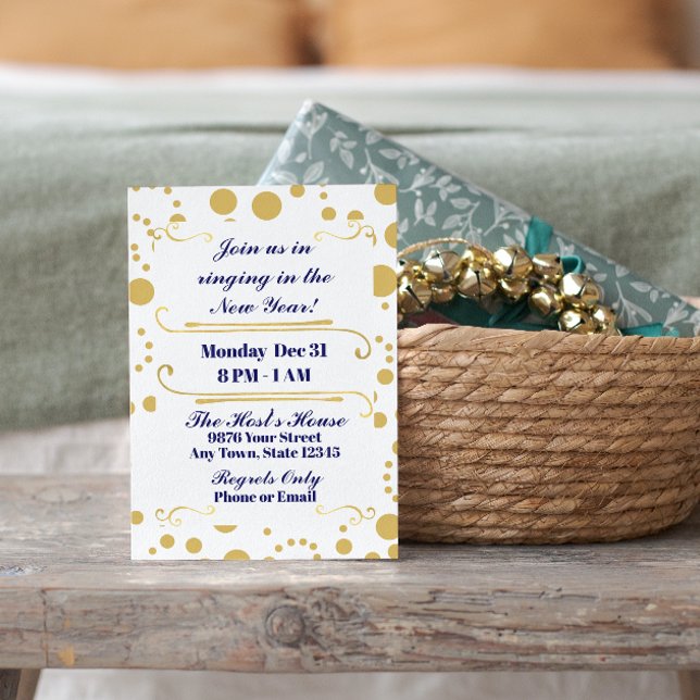 Inbjudan till nyårsafton-part (Skapare uppladdad)