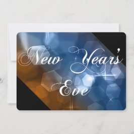 Inbjudan till nyårsafton-partiet Mix Färg Bokeh 1