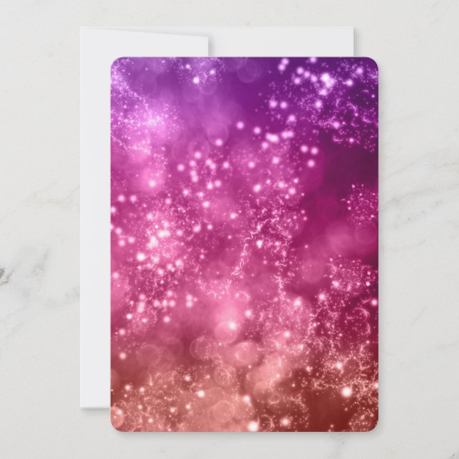 Inbjudan till nyårsafton-partiet Mix Färg Bokeh 10 (Framsida)