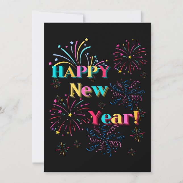 Inbjudan till nyårsfirande (Framsida)