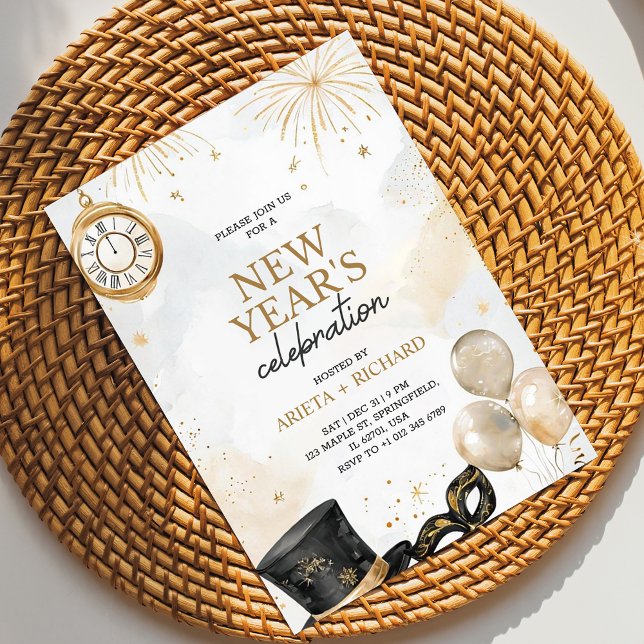 Inbjudan till nyårsfirande  (Skapare uppladdad)