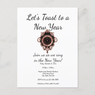 Inbjudan till nyårspartiet Ro Guld Låt oss för nyå