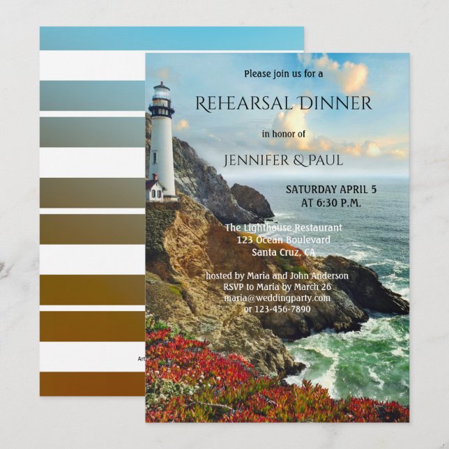 Inbjudan till nybörjare för nautisk fyr (Fram/baksida)