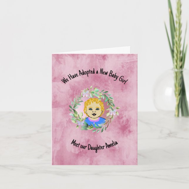 Inbjudan till Nyfödd bebis-adoptionspartiet (Framsida)