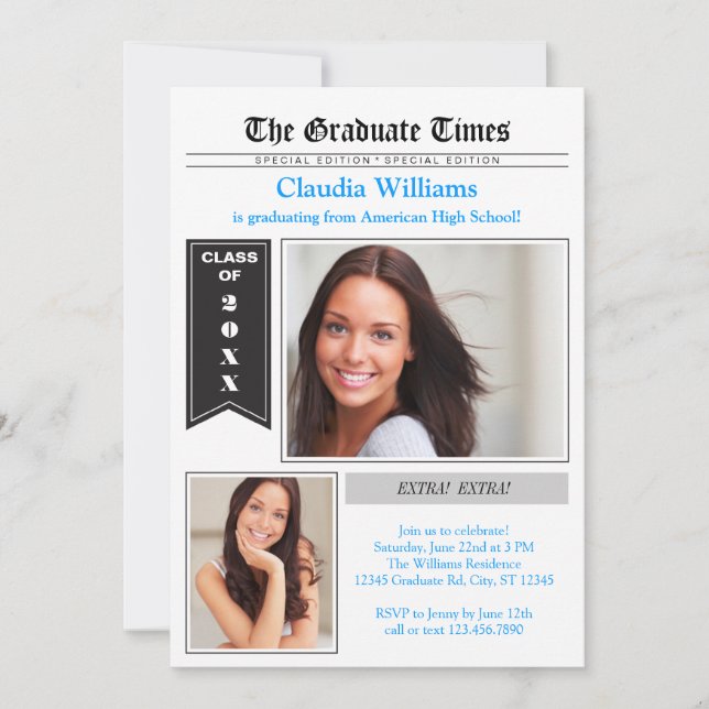 Inbjudan till nyhetsblad Photo Studenten (Framsida)