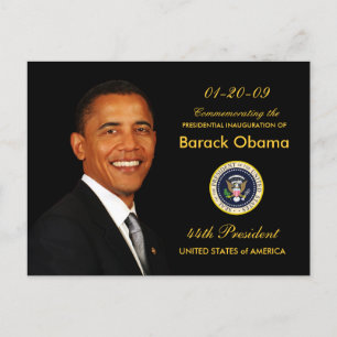 Inbjudan till Obama-installationspartiet - formell Vykort