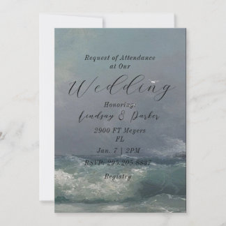 Inbjudan till Ocean Theme Wedding