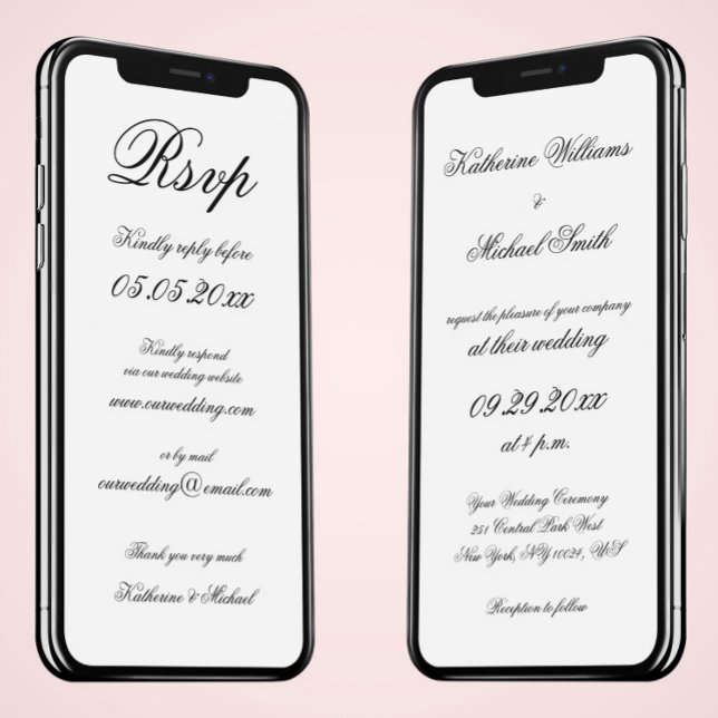 Inbjudan till och OSA av minimalistiskt digitalt b (Skapare uppladdad)