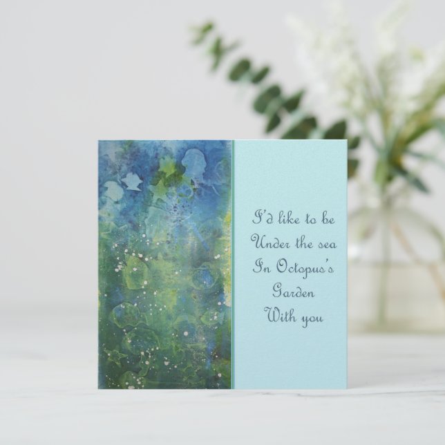 Inbjudan till Octopus Garden (Stående Fram)