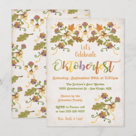 Inbjudan till Oktoberfest av folkart Embroidery