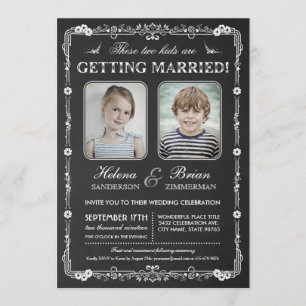 Inbjudan till Old school Photos Wedding