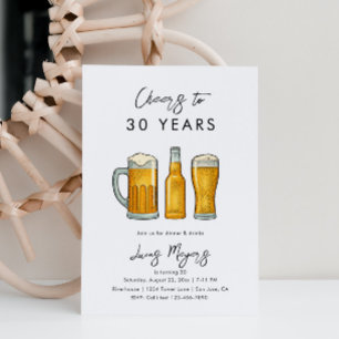 Inbjudan till öldag Drinks Birthday Inbjudan