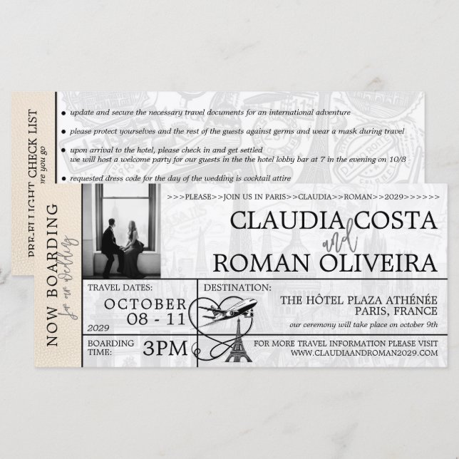 Inbjudan till ombordstigningstillstånd för ivorian (Fram/baksida)