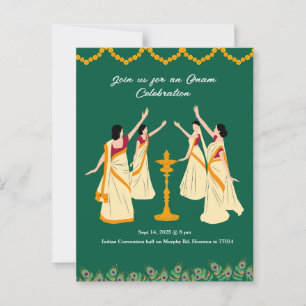 inbjudan till onam firande