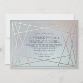 Inbjudan till opaline-bröllop Pastel Champagne Gul