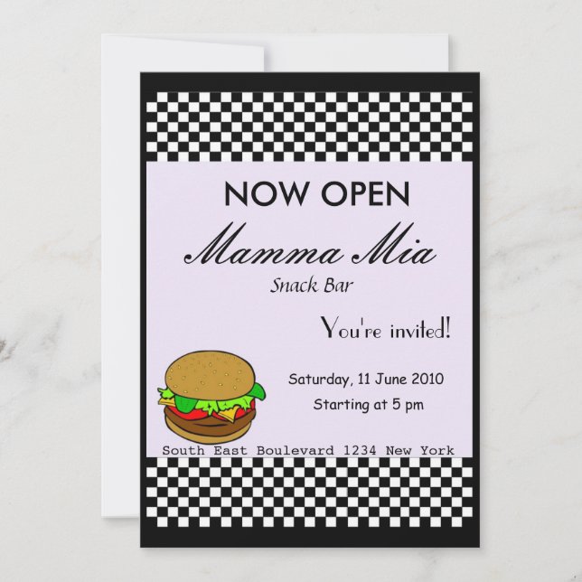 Inbjudan till öppningsgruppen för Snack Pub (Framsida)