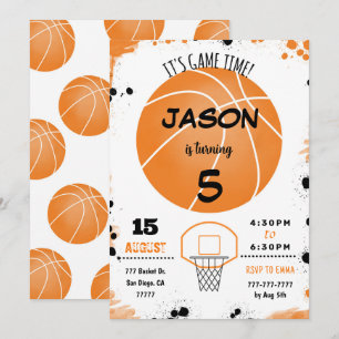 Inbjudan till orange basket