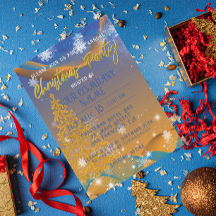 Inbjudan till orange Blue jul Corporate Party