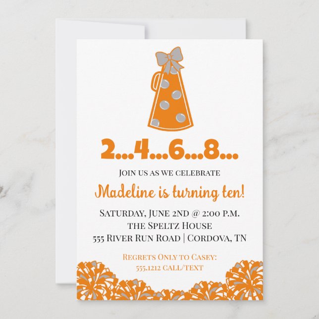 Inbjudan till orange och kallelse till nybörjarföd (Framsida)