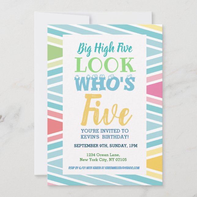 Inbjudan till Ord den 5:e födelsedagen (Framsida)