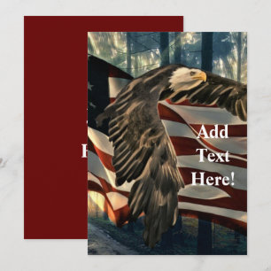 Inbjudan till Örn American Flagga
