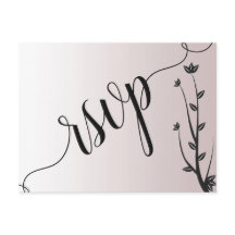 Inbjudan till osa av modern Elegant löv efter