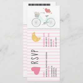 Inbjudan till OSA i Paris ThMeed Bröllop Biljett