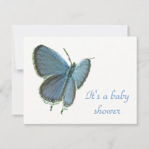 Inbjudan till östra-Tails Blue Butterfly Baby