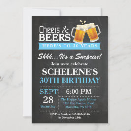 Inbjudan till överraskande Cheers och Öl 30års föd