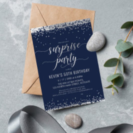 Inbjudan till överraskningspartiet - Elegant Silve