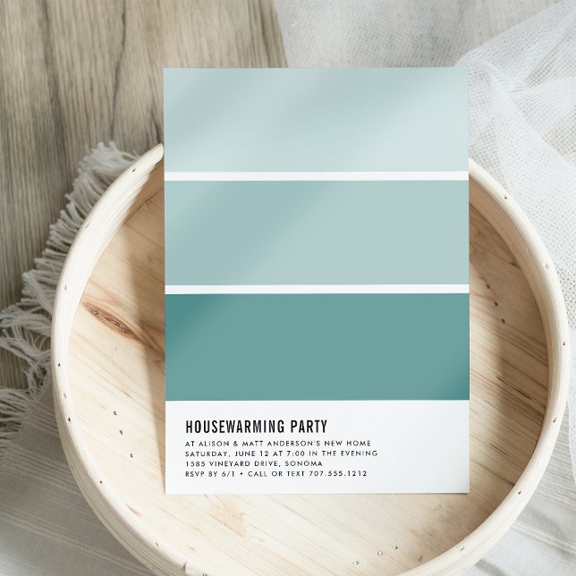 Inbjudan till Paint Chip Houseworkteknik (Skapare uppladdad)