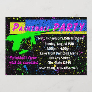 Inbjudan till paintball