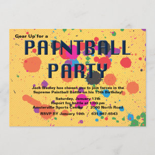 Inbjudan till paintball-fest