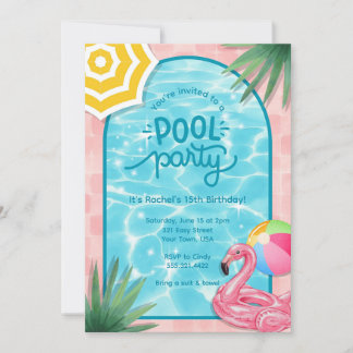Inbjudan till Palm Springs poolparty