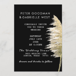 Inbjudan till pampas Grass Wedding