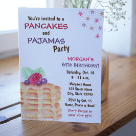 Inbjudan till pancake Birthday