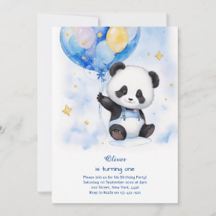 Inbjudan till Pandas första födelsedag
