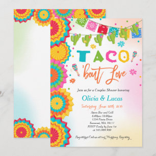 Inbjudan till Par Fiesta Shower för Taco Bout Kärl