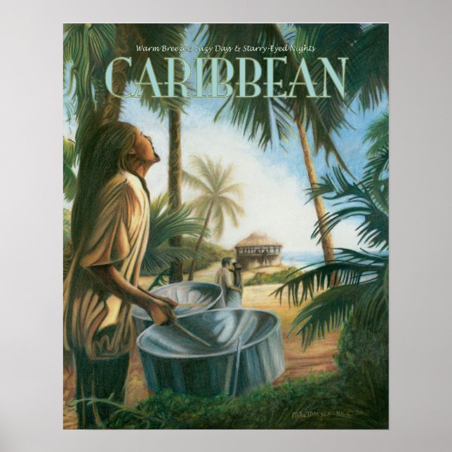 Inbjudan till Paradise av Mike Massengale Poster (Framsidan)