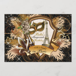 Inbjudan till Paris Masqueraparty