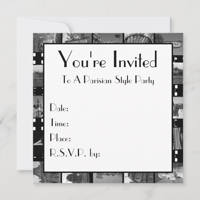 Inbjudan till Paris-samlingar (Framsida)