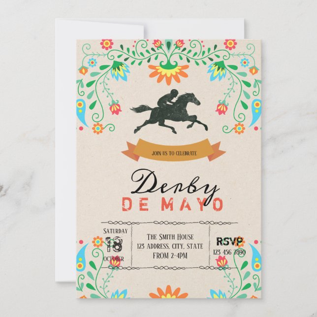 Inbjudan till partiet Derby de Mayo (Framsida)