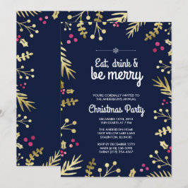 Inbjudan till partiet Eat, Drink och Be God jul
