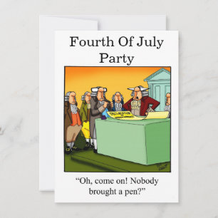 Inbjudan till partiet independence day Humor