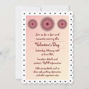 Inbjudan till partiet Lacy Valentine Day