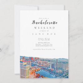 Inbjudan till partiet Las Vegas Skyline Bacheloret