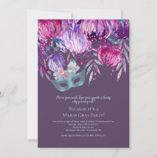 Inbjudan till partiet Lavender Passion Mardi Gras