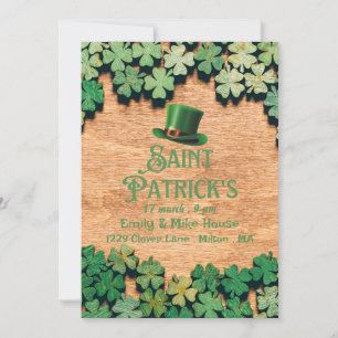 Inbjudan till partiet Leprechaun St.Patrick-Day